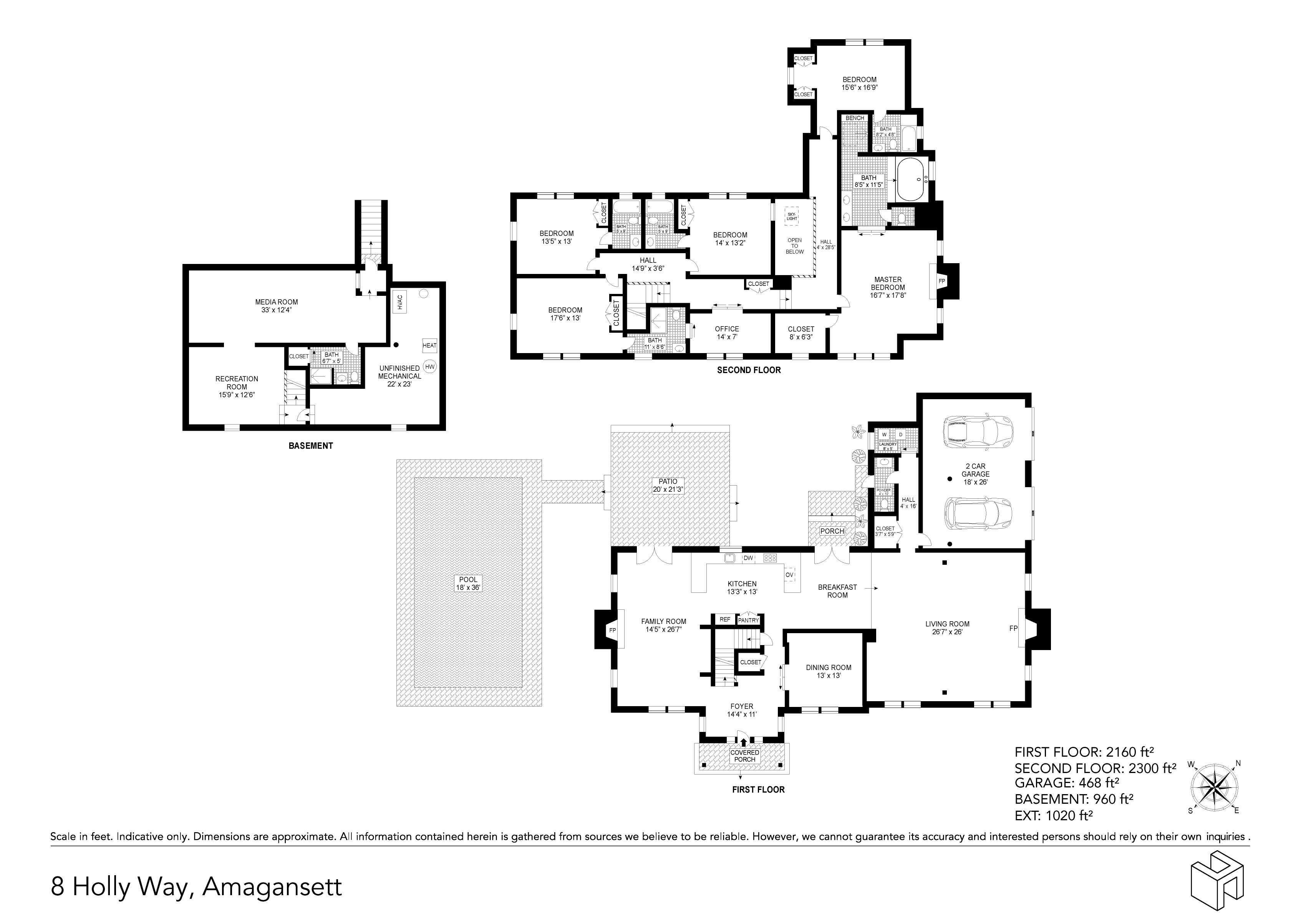8 Holly Way, Amagansett, NY, 11930, $4,100,000, Property For Sale, Halstead Real Estate, Floorplan 8 Holly Way, Amagansett, NY, 11930, $4,100,000, Property For Sale, Halstead Real Estate, Floorplan