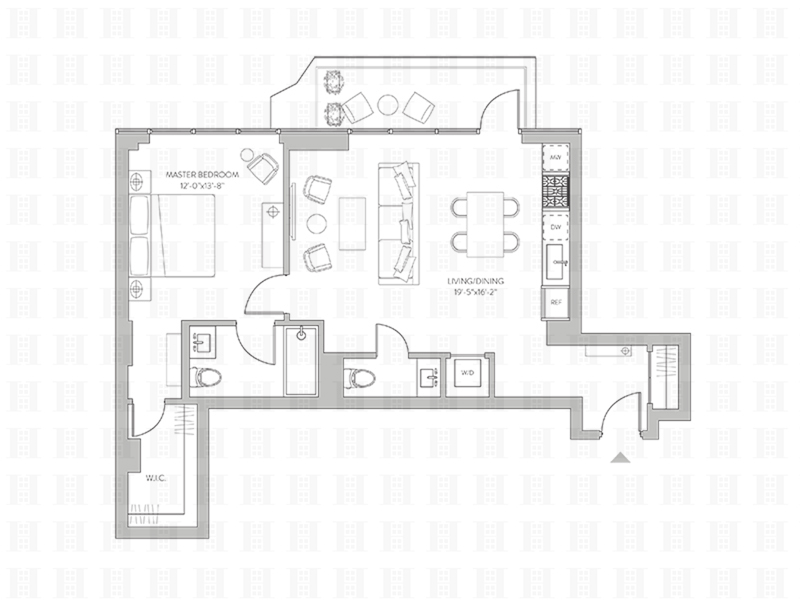 320 Adolphus Avenue 1414, Cliffside Park, New Jersey, 07010, $661,000, Property For Sale, Halstead Real Estate, Floorplan 320 Adolphus Avenue 1414, Cliffside Park, New Jersey, 07010, $661,000, Property For Sale, Halstead Real Estate, Floorplan
