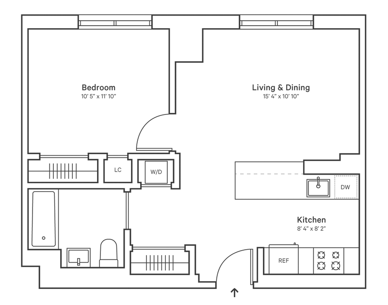 2351 Adam Clayton Powell 615, Upper Manhattan, NYC, 10030, $680,000, Property For Sale, Halstead Real Estate, Floorplan 2351 Adam Clayton Powell 615, Upper Manhattan, NYC, 10030, $680,000, Property For Sale, Halstead Real Estate, Floorplan
