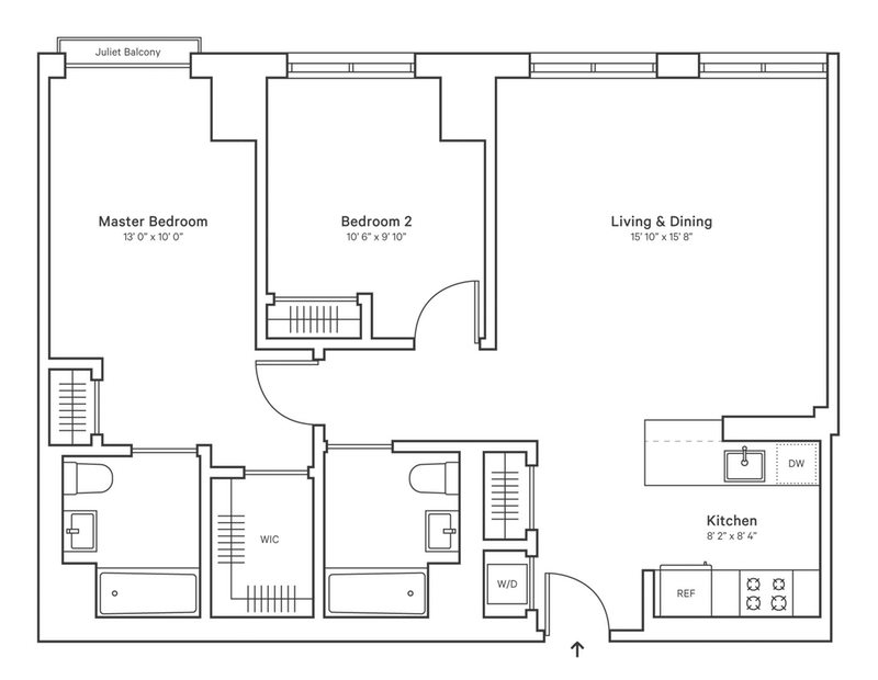 2351 Adam Clayton Powell 607, Upper Manhattan, NYC, 10030, $1,218,000, Property For Sale, Halstead Real Estate, Floorplan 2351 Adam Clayton Powell 607, Upper Manhattan, NYC, 10030, $1,218,000, Property For Sale, Halstead Real Estate, Floorplan