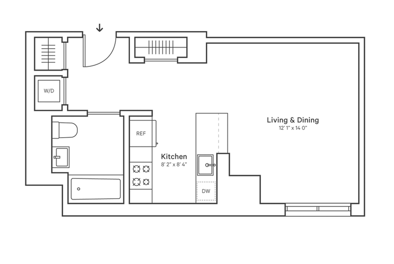 2351 Adam Clayton Powell 813, Upper Manhattan, NYC, 10030, $588,000, Property For Sale, Halstead Real Estate, Floorplan 2351 Adam Clayton Powell 813, Upper Manhattan, NYC, 10030, $588,000, Property For Sale, Halstead Real Estate, Floorplan