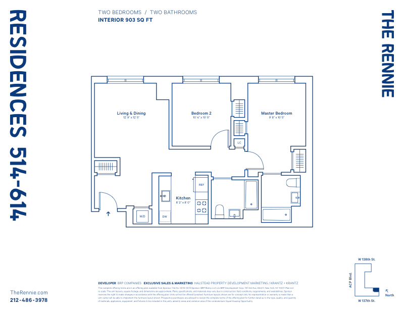 2351 Adam Clayton Powell 614, Upper Manhattan, NYC, 10030, $945,000, Property For Sale, Halstead Real Estate, Floorplan 2351 Adam Clayton Powell 614, Upper Manhattan, NYC, 10030, $945,000, Property For Sale, Halstead Real Estate, Floorplan