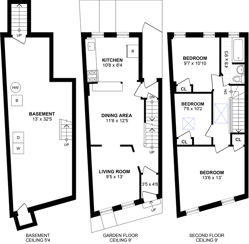 161 Chestnut Avenue, Jersey City, Journal Square, New Jersey, 07306, $515,000, Sold Property, Halstead Real Estate, Floorplan 161 Chestnut Avenue, Jersey City, Journal Square, New Jersey, 07306, $515,000, Sold Property, Halstead Real Estate, Floorplan