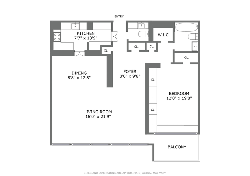 303 East 57th Street 28d, Midtown East, NYC, 10022, $415,000, Property For Sale, Halstead Real Estate, Floorplan 303 East 57th Street 28d, Midtown East, NYC, 10022, $415,000, Property For Sale, Halstead Real Estate, Floorplan