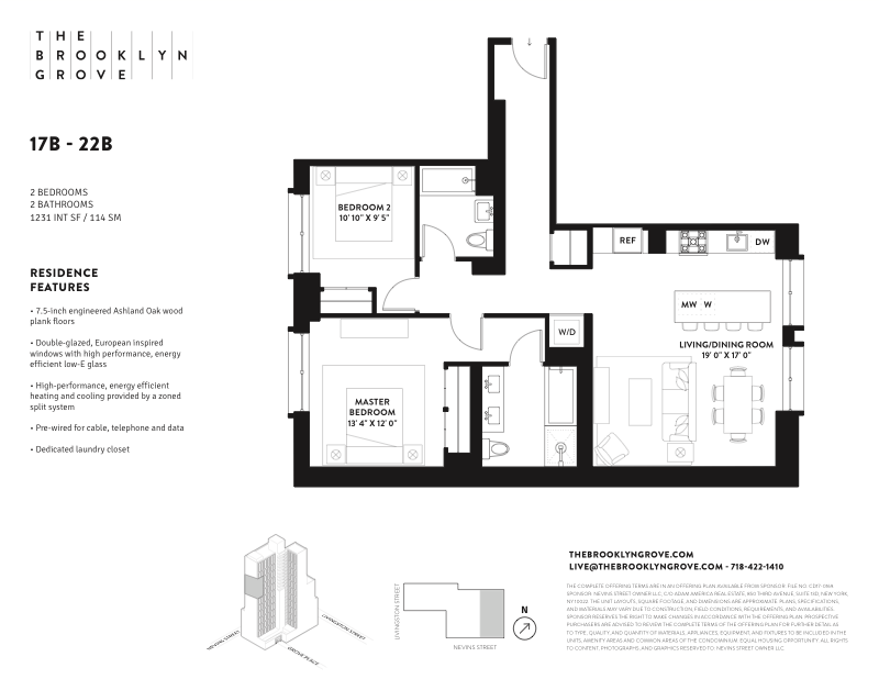 10 Nevins Street 19b, Downtown Brooklyn, Brooklyn, NY, 11217, $1,395,000, Property For Sale, Halstead Real Estate, Floorplan 10 Nevins Street 19b, Downtown Brooklyn, Brooklyn, NY, 11217, $1,395,000, Property For Sale, Halstead Real Estate, Floorplan