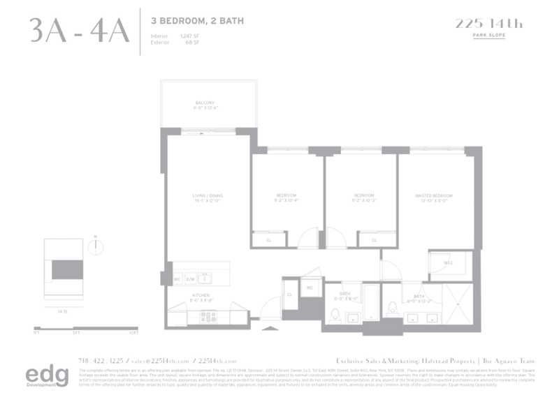 225 14th Street 402, Park Slope, Brooklyn, NY, 11215, $1,725,000, Property For Sale, Halstead Real Estate, Floorplan 225 14th Street 402, Park Slope, Brooklyn, NY, 11215, $1,725,000, Property For Sale, Halstead Real Estate, Floorplan
