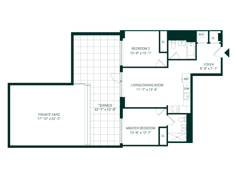 264 Webster Avenue 103, Kensington, Brooklyn, NY, 11230, $755,000, Property For Sale, Halstead Real Estate, Floorplan 264 Webster Avenue 103, Kensington, Brooklyn, NY, 11230, $755,000, Property For Sale, Halstead Real Estate, Floorplan
