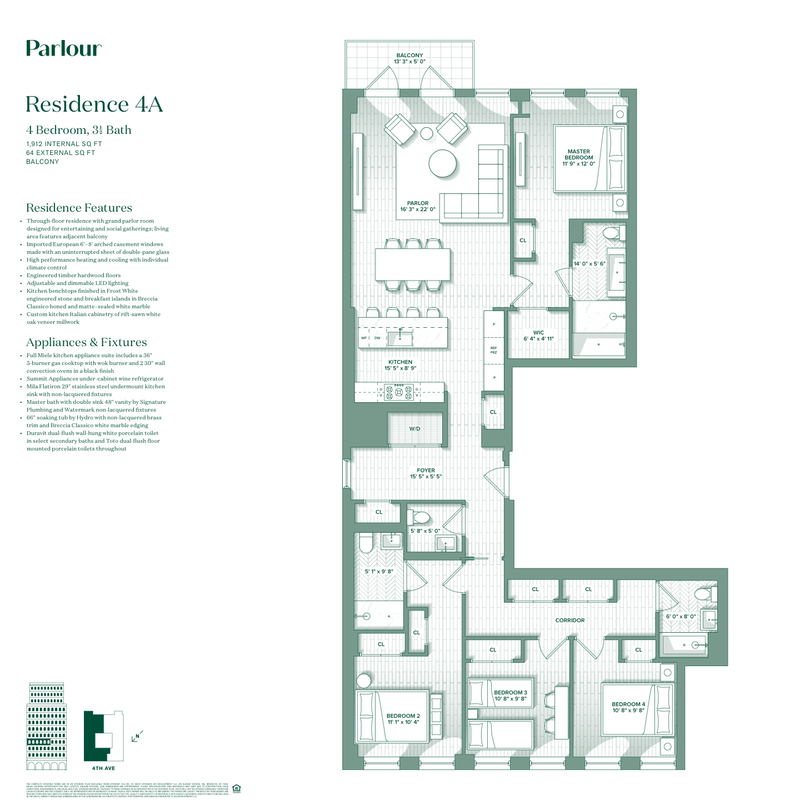 243 Fourth Avenue 4a, Park Slope, Brooklyn, NY, 11215, $2,495,000, Property For Sale, Halstead Real Estate, Floorplan 243 Fourth Avenue 4a, Park Slope, Brooklyn, NY, 11215, $2,495,000, Property For Sale, Halstead Real Estate, Floorplan