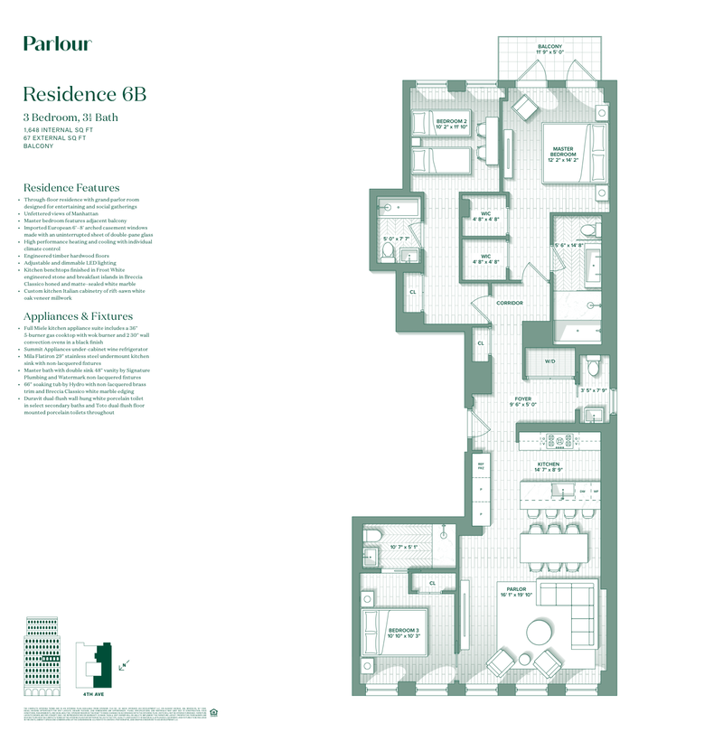 243 Fourth Avenue 6b, Park Slope, Brooklyn, NY, 11215, $2,249,000, Property For Sale, Halstead Real Estate, Floorplan 243 Fourth Avenue 6b, Park Slope, Brooklyn, NY, 11215, $2,249,000, Property For Sale, Halstead Real Estate, Floorplan