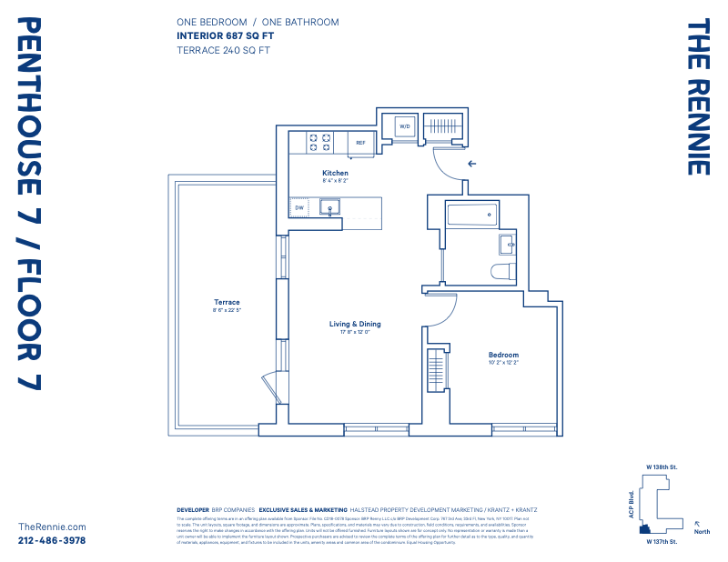 2351 Adam Clayton Powell Ph7, Upper Manhattan, NYC, 10030, $980,000, Property For Sale, Halstead Real Estate, Floorplan 2351 Adam Clayton Powell Ph7, Upper Manhattan, NYC, 10030, $980,000, Property For Sale, Halstead Real Estate, Floorplan