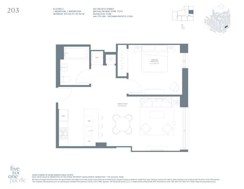 561 Pacific Street 203, Boerum Hill, Brooklyn, NY, 11217, $850,000, Property For Sale, Halstead Real Estate, Floorplan 561 Pacific Street 203, Boerum Hill, Brooklyn, NY, 11217, $850,000, Property For Sale, Halstead Real Estate, Floorplan