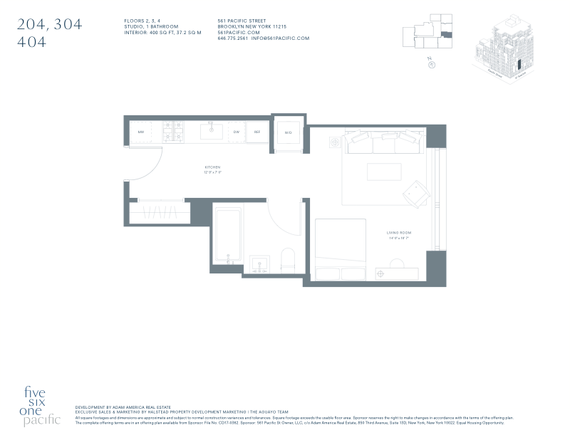 561 Pacific Street 204, Boerum Hill, Brooklyn, NY, 11217, $550,000, Property For Sale, Halstead Real Estate, Floorplan 561 Pacific Street 204, Boerum Hill, Brooklyn, NY, 11217, $550,000, Property For Sale, Halstead Real Estate, Floorplan