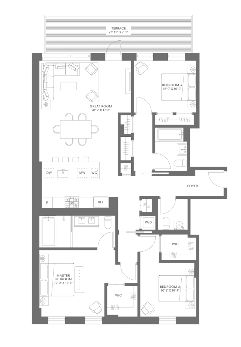 561 Pacific Street 208, Boerum Hill, Brooklyn, NY, 11217, $2,275,000, Property For Sale, Halstead Real Estate, Floorplan 561 Pacific Street 208, Boerum Hill, Brooklyn, NY, 11217, $2,275,000, Property For Sale, Halstead Real Estate, Floorplan