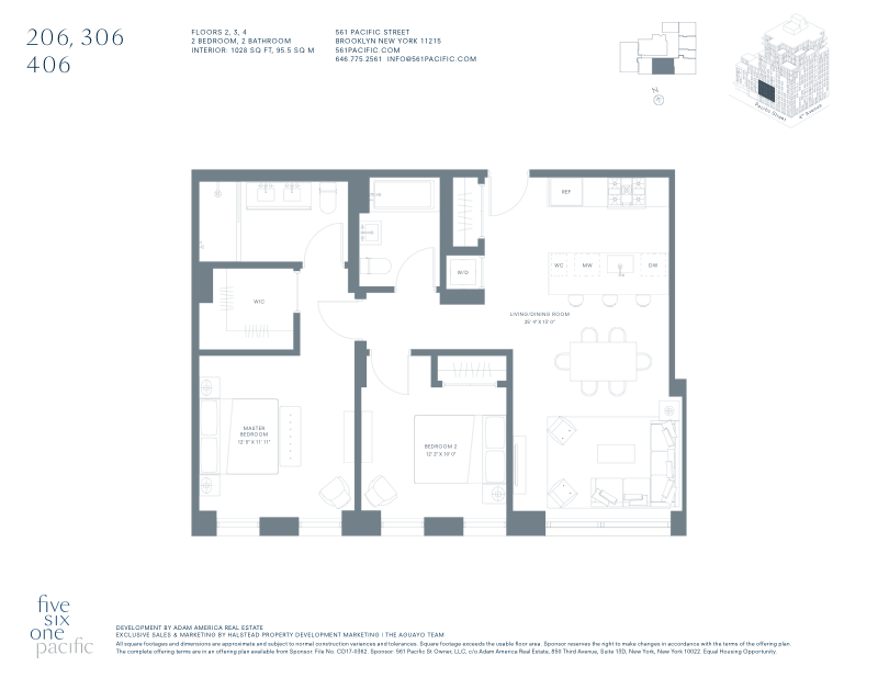 561 Pacific Street 406, Boerum Hill, Brooklyn, NY, 11217, $1,450,000, Property For Sale, Halstead Real Estate, Floorplan 561 Pacific Street 406, Boerum Hill, Brooklyn, NY, 11217, $1,450,000, Property For Sale, Halstead Real Estate, Floorplan