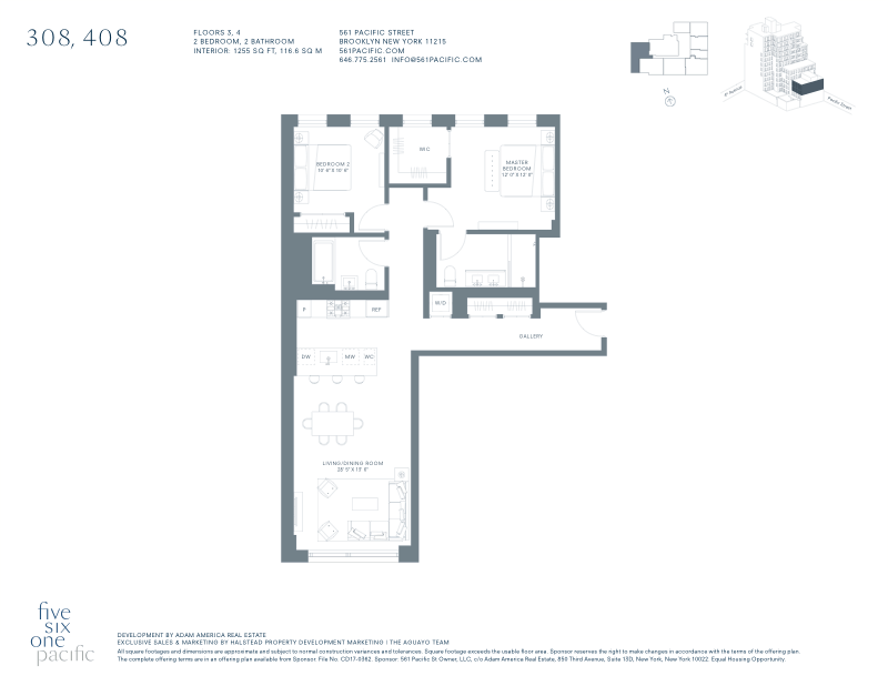 561 Pacific Street 408, Boerum Hill, Brooklyn, NY, 11217, $1,725,000, Property For Sale, Halstead Real Estate, Floorplan 561 Pacific Street 408, Boerum Hill, Brooklyn, NY, 11217, $1,725,000, Property For Sale, Halstead Real Estate, Floorplan