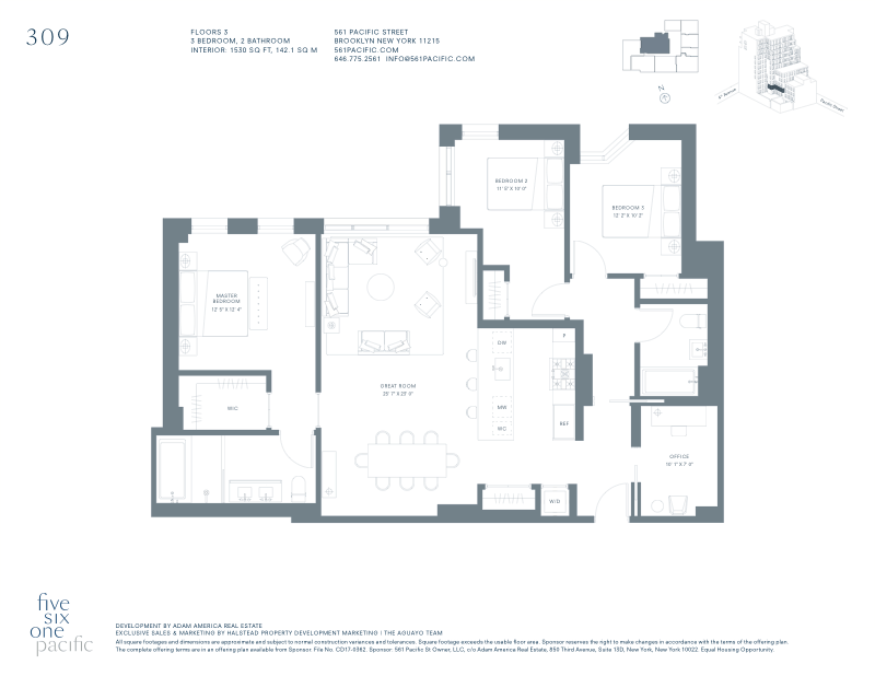 561 Pacific Street 309, Boerum Hill, Brooklyn, NY, 11217, $2,350,000, Property For Sale, Halstead Real Estate, Floorplan 561 Pacific Street 309, Boerum Hill, Brooklyn, NY, 11217, $2,350,000, Property For Sale, Halstead Real Estate, Floorplan