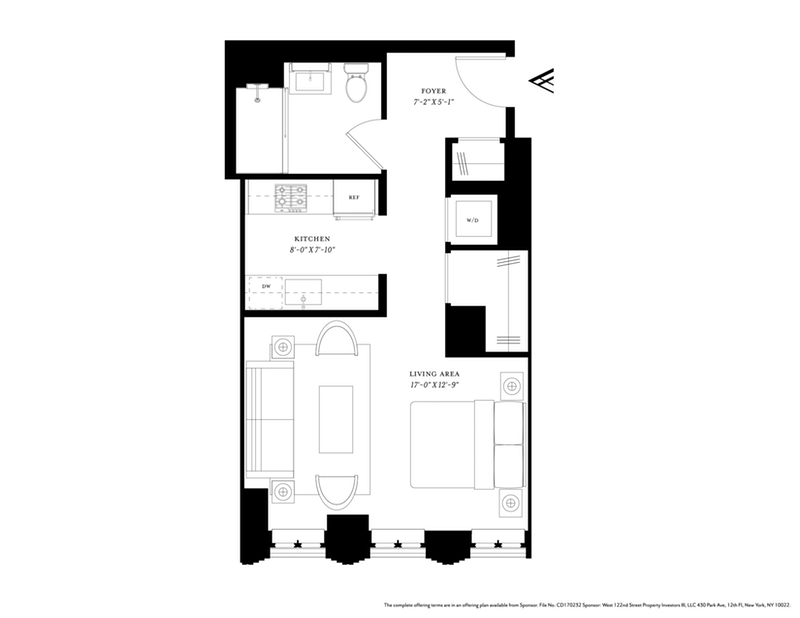 543 West 122nd Street 12f, Upper Manhattan, NYC, 10027, $1,030,000, Property For Sale, Halstead Real Estate, Floorplan 543 West 122nd Street 12f, Upper Manhattan, NYC, 10027, $1,030,000, Property For Sale, Halstead Real Estate, Floorplan