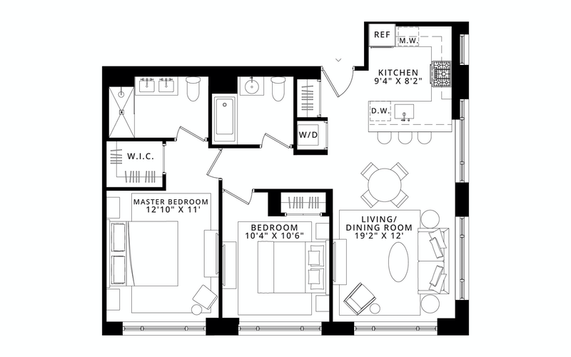 185 18th Street 807, Greenwood, Brooklyn, NY, 11215, $1,295,000, Property For Sale, Halstead Real Estate, Floorplan 185 18th Street 807, Greenwood, Brooklyn, NY, 11215, $1,295,000, Property For Sale, Halstead Real Estate, Floorplan