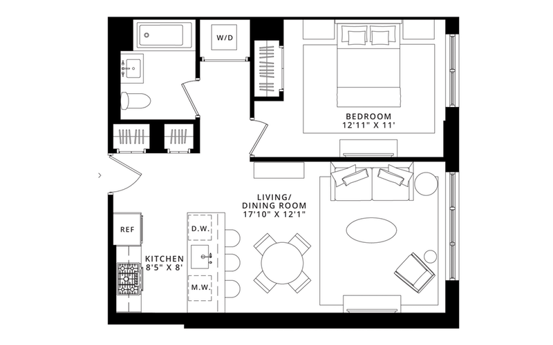 185 18th Street 401, Greenwood, Brooklyn, NY, 11215, $750,000, Property For Sale, Halstead Real Estate, Floorplan 185 18th Street 401, Greenwood, Brooklyn, NY, 11215, $750,000, Property For Sale, Halstead Real Estate, Floorplan