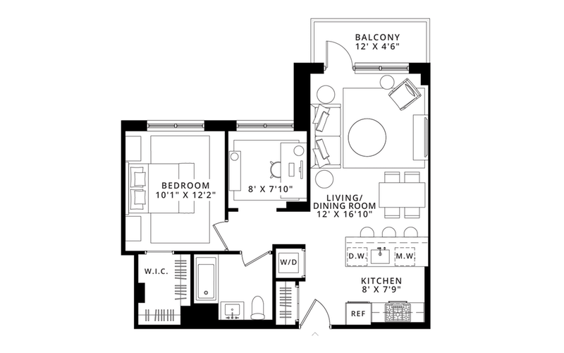185 18th Street 415, Greenwood, Brooklyn, NY, 11215, $885,000, Property For Sale, Halstead Real Estate, Floorplan 185 18th Street 415, Greenwood, Brooklyn, NY, 11215, $885,000, Property For Sale, Halstead Real Estate, Floorplan