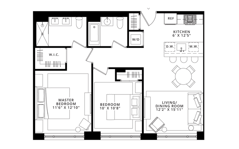185 18th Street 408, Greenwood, Brooklyn, NY, 11215, $1,100,000, Property For Sale, Halstead Real Estate, Floorplan 185 18th Street 408, Greenwood, Brooklyn, NY, 11215, $1,100,000, Property For Sale, Halstead Real Estate, Floorplan