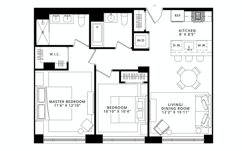 185 18th Street 409, Greenwood, Brooklyn, NY, 11215, $999,000, Property For Sale, Halstead Real Estate, Floorplan 185 18th Street 409, Greenwood, Brooklyn, NY, 11215, $999,000, Property For Sale, Halstead Real Estate, Floorplan