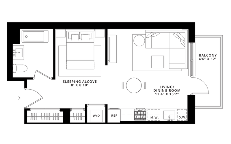 185 18th Street 802, Greenwood, Brooklyn, NY, 11215, $685,000, Property For Sale, Halstead Real Estate, Floorplan 185 18th Street 802, Greenwood, Brooklyn, NY, 11215, $685,000, Property For Sale, Halstead Real Estate, Floorplan