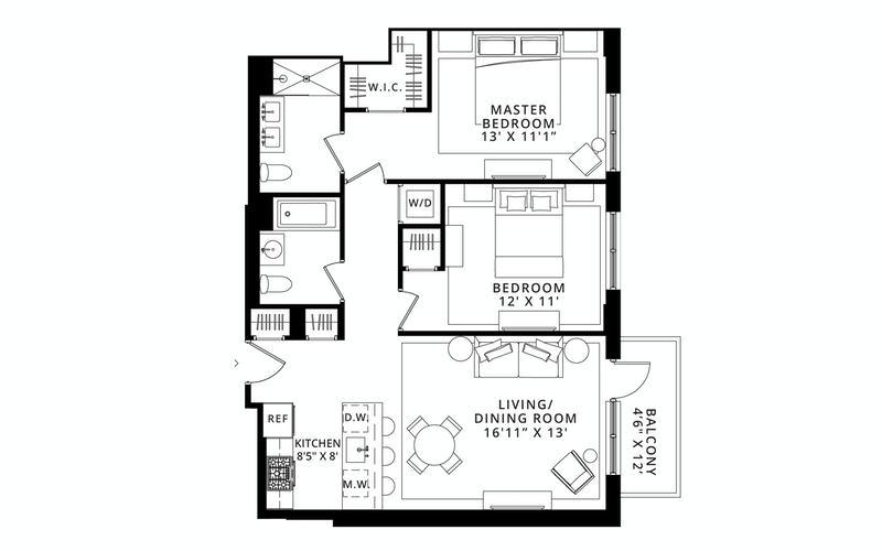 185 18th Street Ph901, Greenwood, Brooklyn, NY, 11215, $1,225,000, Property For Sale, Halstead Real Estate, Floorplan 185 18th Street Ph901, Greenwood, Brooklyn, NY, 11215, $1,225,000, Property For Sale, Halstead Real Estate, Floorplan
