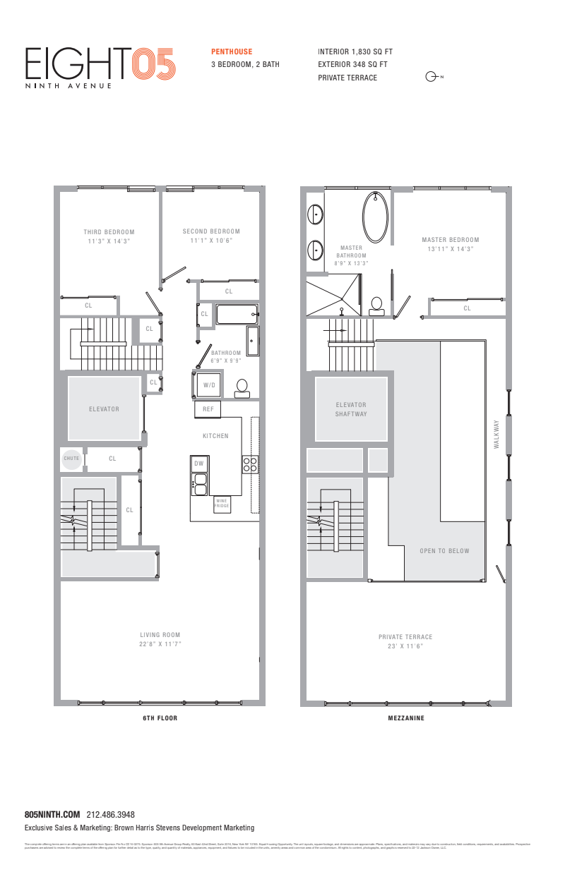 805 Ninth Avenue Ph, Midtown West, NYC, 10019, $3,595,000, Property For Sale, Halstead Real Estate, Floorplan 805 Ninth Avenue Ph, Midtown West, NYC, 10019, $3,595,000, Property For Sale, Halstead Real Estate, Floorplan