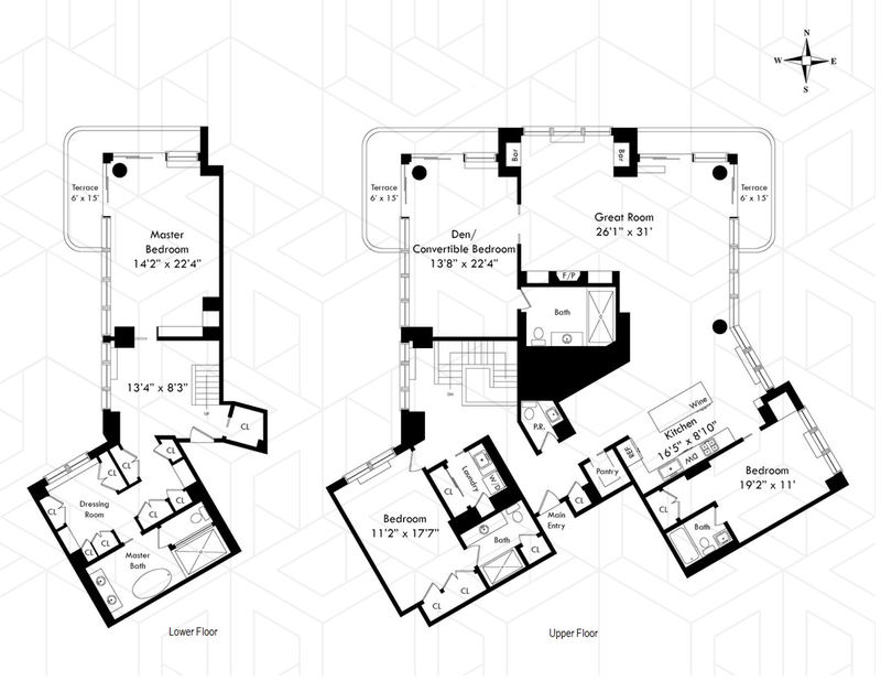 167 East 61st Street 19e, Upper East Side, NYC, 10065, $4,995,000, Property For Sale, Halstead Real Estate, Floorplan 167 East 61st Street 19e, Upper East Side, NYC, 10065, $4,995,000, Property For Sale, Halstead Real Estate, Floorplan