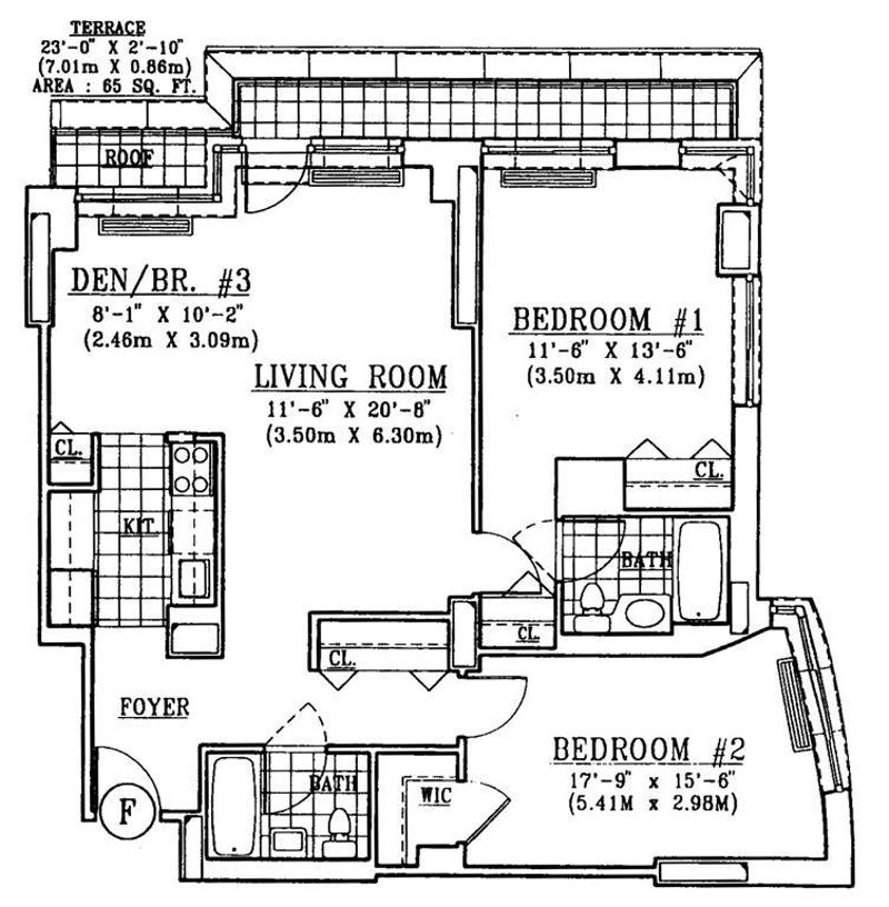 4 -74 48th Ave 37f, Long Island City, Queens, NY, 11109, $710,000, Property For Sale, Halstead Real Estate, Floorplan 4 -74 48th Ave 37f, Long Island City, Queens, NY, 11109, $710,000, Property For Sale, Halstead Real Estate, Floorplan