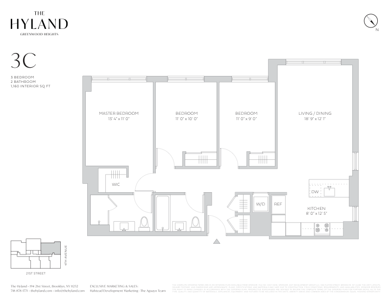 194 21st St 3c, Greenwood, Brooklyn, NY, 11232, $1,295,000, Property For Sale, Halstead Real Estate, Floorplan 194 21st St 3c, Greenwood, Brooklyn, NY, 11232, $1,295,000, Property For Sale, Halstead Real Estate, Floorplan