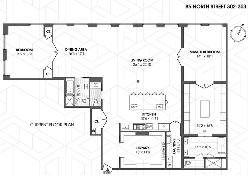 85 -101 North 3rd St 302/3, Williamsburg, Brooklyn, NY, 11211, $5,995,000, Property For Sale, Halstead Real Estate, Floorplan 85 -101 North 3rd St 302/3, Williamsburg, Brooklyn, NY, 11211, $5,995,000, Property For Sale, Halstead Real Estate, Floorplan