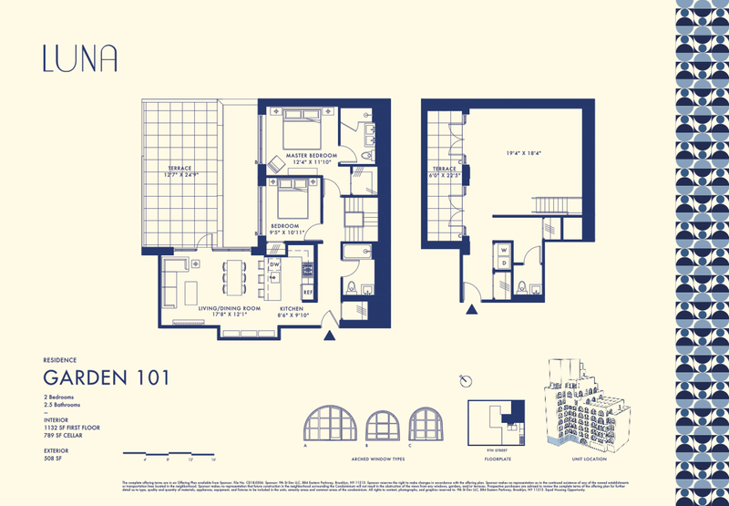 229 9th Street 101, Gowanus, Brooklyn, NY, 11215, $1,750,000, Property For Sale, Halstead Real Estate, Floorplan 229 9th Street 101, Gowanus, Brooklyn, NY, 11215, $1,750,000, Property For Sale, Halstead Real Estate, Floorplan