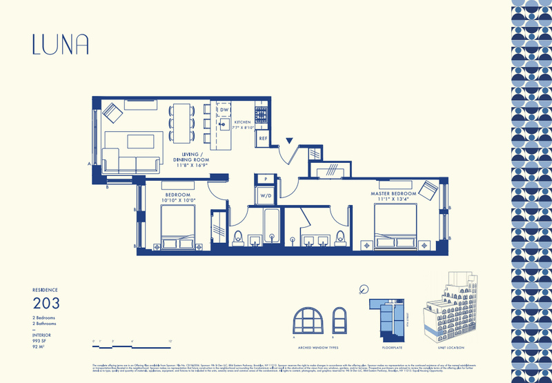 229 9th Street 203, Gowanus, Brooklyn, NY, 11215, $1,095,000, Property For Sale, Halstead Real Estate, Floorplan 229 9th Street 203, Gowanus, Brooklyn, NY, 11215, $1,095,000, Property For Sale, Halstead Real Estate, Floorplan