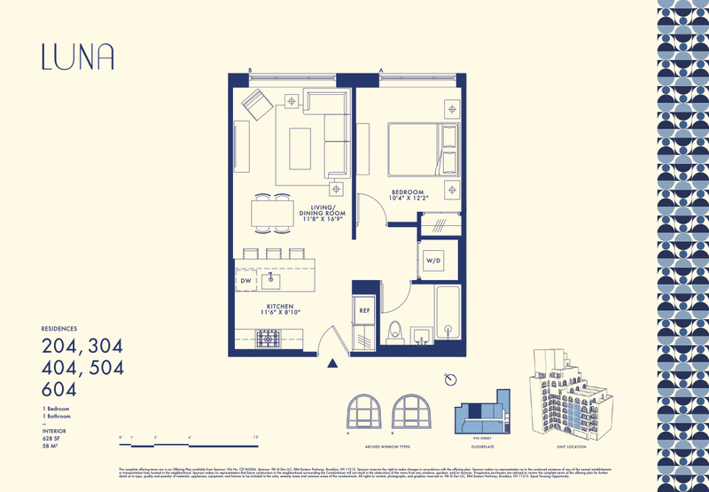 229 9th Street 604, Gowanus, Brooklyn, NY, 11215, $790,000, Property For Sale, Halstead Real Estate, Floorplan 229 9th Street 604, Gowanus, Brooklyn, NY, 11215, $790,000, Property For Sale, Halstead Real Estate, Floorplan