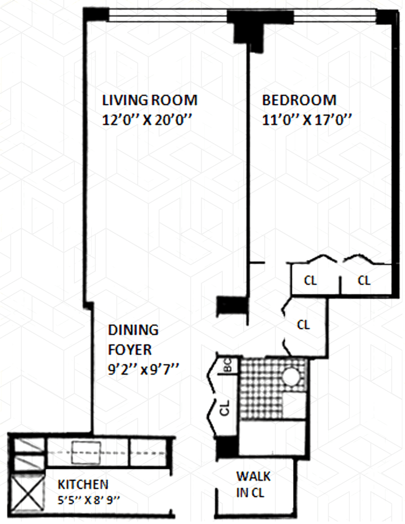 165 West 66th Street 10b, Upper West Side, NYC, 10023, $740,000, Property For Sale, Halstead Real Estate, Floorplan 165 West 66th Street 10b, Upper West Side, NYC, 10023, $740,000, Property For Sale, Halstead Real Estate, Floorplan