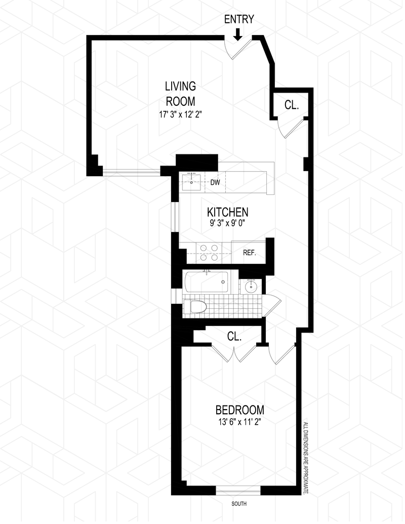55 West 95th Street 56, Upper West Side, NYC, 10025, $3,500, Property For Rent, Halstead Real Estate, Floorplan 55 West 95th Street 56, Upper West Side, NYC, 10025, $3,500, Property For Rent, Halstead Real Estate, Floorplan
