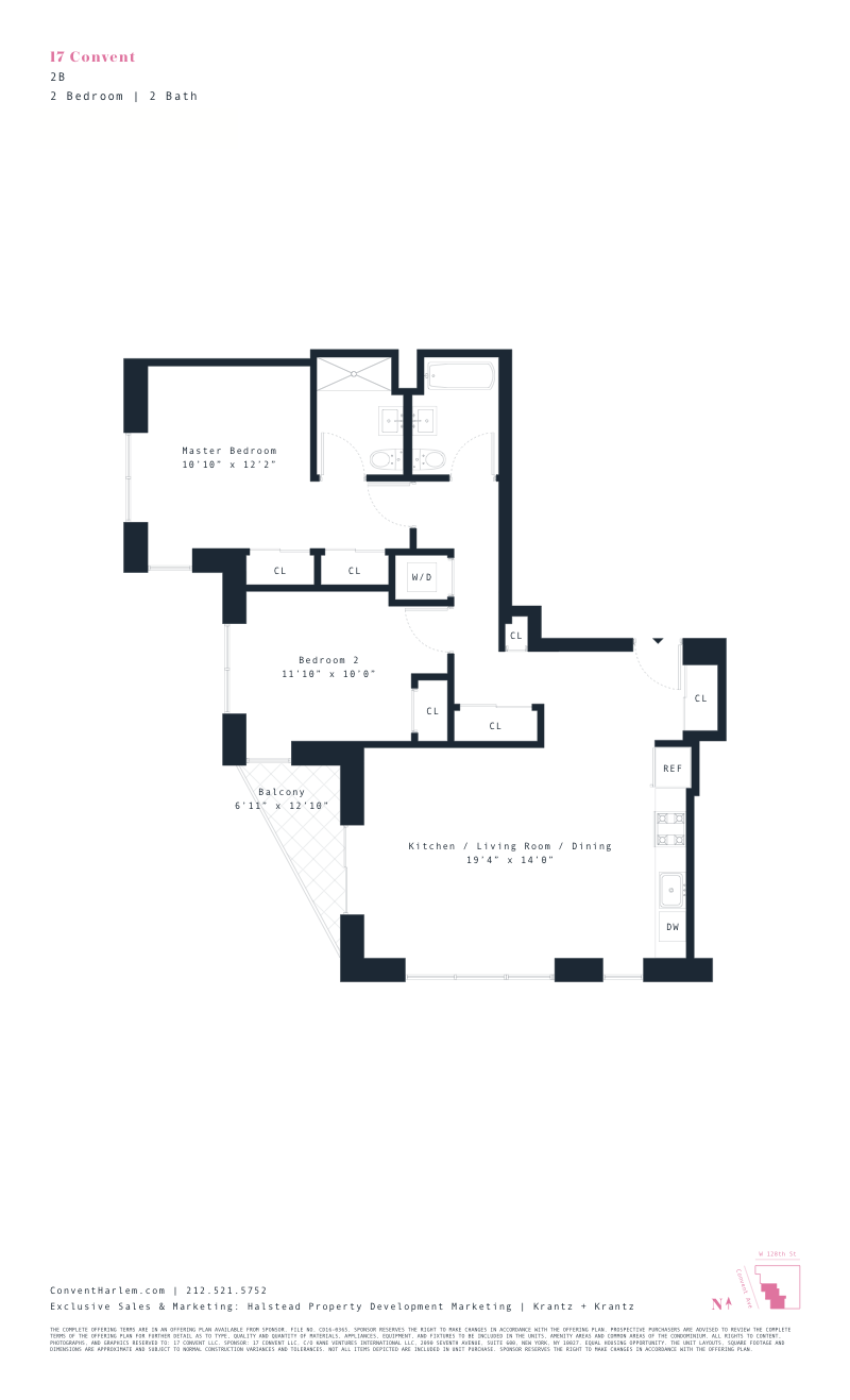 17 Convent Avenue 2b, Upper Manhattan, NYC, 10027, $1,155,000, Property For Sale, Halstead Real Estate, Floorplan 17 Convent Avenue 2b, Upper Manhattan, NYC, 10027, $1,155,000, Property For Sale, Halstead Real Estate, Floorplan