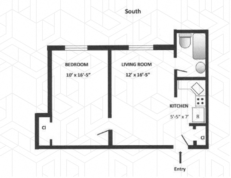 811 Walton Avenue, Concourse, New York, 10451, $1,600, Property For Rent, Halstead Real Estate, Floorplan 811 Walton Avenue, Concourse, New York, 10451, $1,600, Property For Rent, Halstead Real Estate, Floorplan