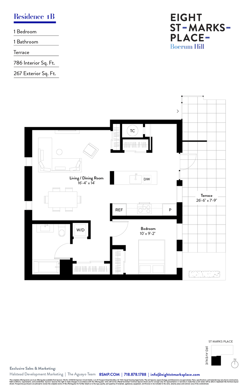 8 St Marks Place 1b, Boerum Hill, Brooklyn, NY, 11217, $895,000, Property For Sale, Halstead Real Estate, Floorplan 8 St Marks Place 1b, Boerum Hill, Brooklyn, NY, 11217, $895,000, Property For Sale, Halstead Real Estate, Floorplan