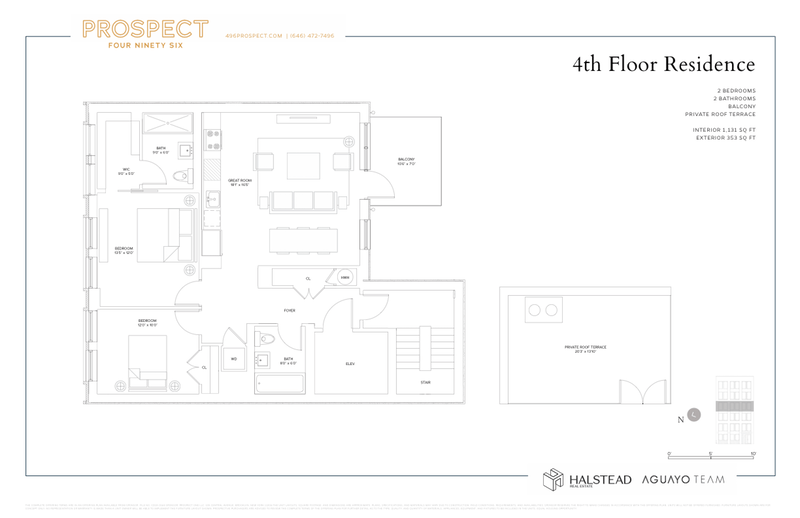 496 Prospect Place 4, Crown Heights, Brooklyn, NY, 11238, $1,435,000, Property For Sale, Halstead Real Estate, Floorplan 496 Prospect Place 4, Crown Heights, Brooklyn, NY, 11238, $1,435,000, Property For Sale, Halstead Real Estate, Floorplan
