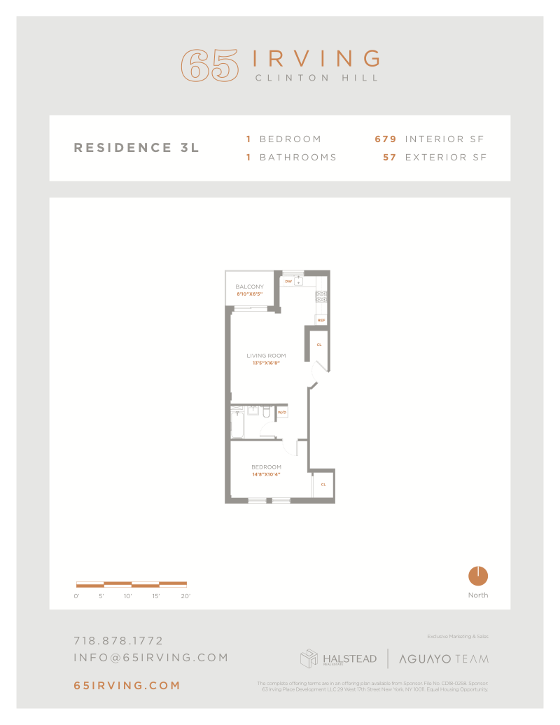 65 Irving Pl 3l, Clinton Hill, Brooklyn, NY, 11238, $685,000, Property For Sale, Halstead Real Estate, Floorplan 65 Irving Pl 3l, Clinton Hill, Brooklyn, NY, 11238, $685,000, Property For Sale, Halstead Real Estate, Floorplan