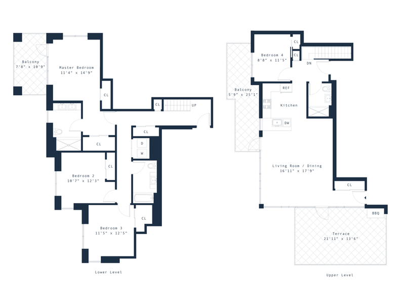 17 Convent Avenue Phb, Upper Manhattan, NYC, 10027, $2,395,000, Property For Sale, Halstead Real Estate, Floorplan 17 Convent Avenue Phb, Upper Manhattan, NYC, 10027, $2,395,000, Property For Sale, Halstead Real Estate, Floorplan