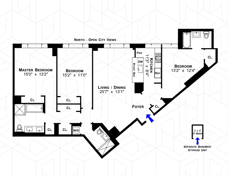 1280 Fifth Avenue 19g, Upper East Side, NYC, 10029, $2,250,000, Property For Sale, Halstead Real Estate, Floorplan 1280 Fifth Avenue 19g, Upper East Side, NYC, 10029, $2,250,000, Property For Sale, Halstead Real Estate, Floorplan
