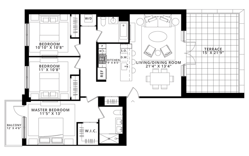 185 18th Street 511, Greenwood, Brooklyn, NY, 11215, $1,750,000, Property For Sale, Halstead Real Estate, Floorplan 185 18th Street 511, Greenwood, Brooklyn, NY, 11215, $1,750,000, Property For Sale, Halstead Real Estate, Floorplan