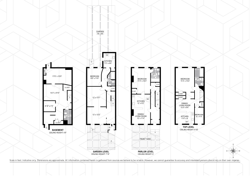 426 Hart Street, Bedford Stuyvesant, Brooklyn, NY, 11221, $1,149,500, Property For Sale, Halstead Real Estate, Floorplan 426 Hart Street, Bedford Stuyvesant, Brooklyn, NY, 11221, $1,149,500, Property For Sale, Halstead Real Estate, Floorplan