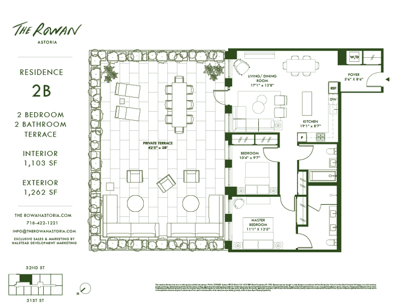 21 -21 31st Street 2b, Astoria, Queens, NY, 11105, $1,539,000, Property For Sale, Halstead Real Estate, Floorplan 21 -21 31st Street 2b, Astoria, Queens, NY, 11105, $1,539,000, Property For Sale, Halstead Real Estate, Floorplan