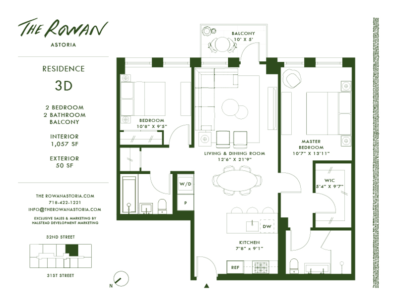 21 -21 31st Street 3d, Astoria, Queens, NY, 11105, $1,360,000, Property For Sale, Halstead Real Estate, Floorplan 21 -21 31st Street 3d, Astoria, Queens, NY, 11105, $1,360,000, Property For Sale, Halstead Real Estate, Floorplan