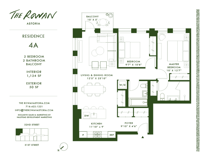 21-21 31st Street 4a, Astoria, Queens, NY, 11105, $1,440,000, Property For Sale, Halstead Real Estate, Floorplan 21-21 31st Street 4a, Astoria, Queens, NY, 11105, $1,440,000, Property For Sale, Halstead Real Estate, Floorplan